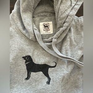 The Black Dog Gray Hoodie with Black Dog Graphic